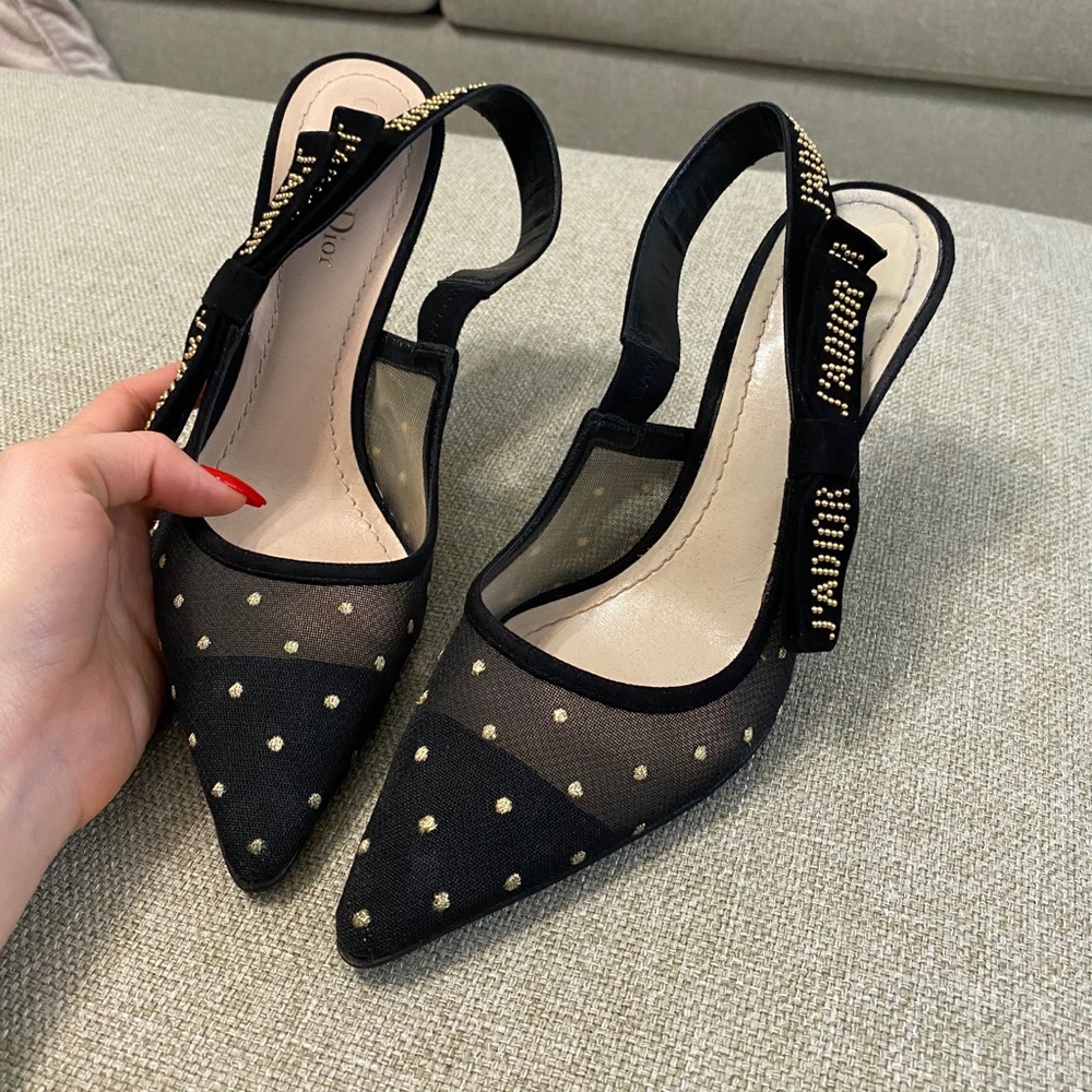 Dior shoes sling back pump